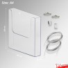 Ceiling Grid Clip Brochure Holder Set - Hang Leaflet Dispensers from Suspended Ceilings!