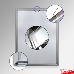 Lockable Jersey Display Frame - Aluminium Security Snap Frame, Indoor & Outdoor Use
