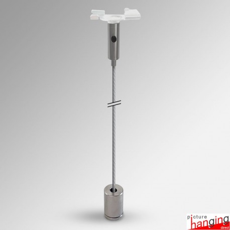 Suspended Ceiling-to-Floor Twist-On Fixed Wire Set - Cable Display for Grid False Ceilings