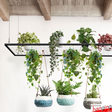 Gridwall Ceiling Hanging Kit, Adjustable - Cables for Suspended Grid Mesh Displays!