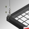 Gridwall Ceiling Hanging Kit, Adjustable - Cables for Suspended Grid Mesh Displays!