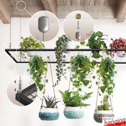 Gridwall Ceiling Hanging Kit, Adjustable - Cables for Suspended Grid Mesh Displays!