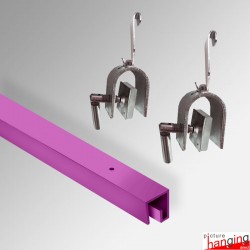 P-Rail Ceiling Hanging Carpet Kit - Heavy-Duty Gallery System for 40kg Rugs