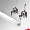 P-Rail Ceiling Hanging Carpet Kit - Heavy-Duty Gallery System for 40kg Rugs