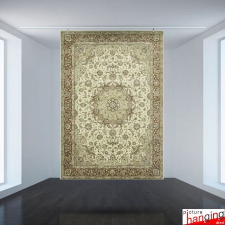 P-Rail Ceiling Hanging Carpet Kit - Heavy-Duty Gallery System for 40kg Rugs