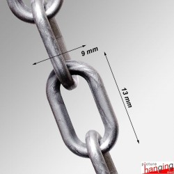 J Rail Picture Chain System - Heavy-duty Picture Rail & Hanging Chains
