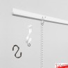 J Rail Picture Chain System - Heavy-duty Picture Rail & Hanging Chains