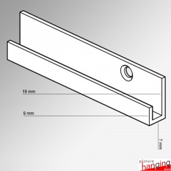 J Rail Picture Chain System - Heavy-duty Picture Rail & Hanging Chains