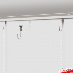 U Rail Picture Chain System - Ceiling Picture Rail & Hanging Chains (Complete Gallery System)