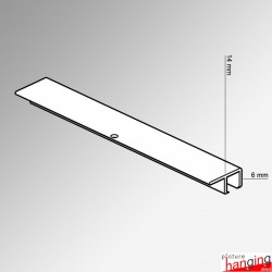 U Rail Picture Chain System - Ceiling Picture Rail & Hanging Chains (Complete Gallery System)