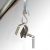 Wall-to-Wall Rug Hanging System - Create Room Divider/Middle-Of-Room Carpet Displays (Rail & Sliding Rug Clamps)