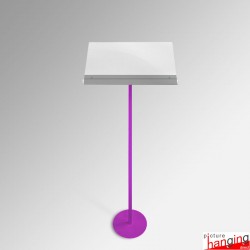 Portable Metal Lectern With Acrylic Top (Adjustable)