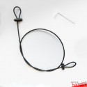 Black Security Cable Loop Kit - Anti-Theft Steel Wire For Retail Displays