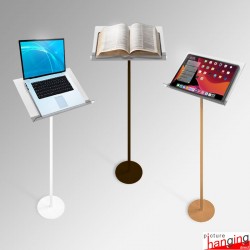 Portable Metal Lectern With Acrylic Top (Adjustable)