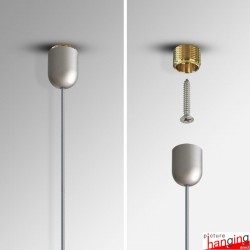 Acoustic Ceiling Panels Hanging Set - Cable System for Decorative & Sound Absorbing Tiles