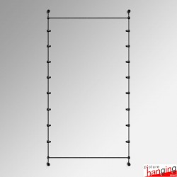 Wall-to-Wall Acrylic Signage Rod Display Kit - Standoff Sign Fittings Only (No Acrylic Panels)