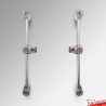 Flush-to-Wall Acrylic Signage Rod Display Kit - Multiple Sign Display Fittings (No Acrylic Panels)