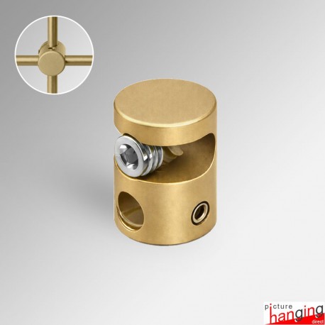 Rod-Joiner Cross Clamp Support, 6mm - Connect Vertical & Horizontal Rods