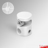 Rod-Joiner Cross Clamp Support, 6mm - Connect Vertical & Horizontal Rods