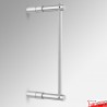 Wall Rod Display Fittings - Top & Bottom, Wall-to-Wall (6mm Round Rods)