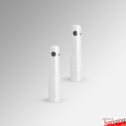 Wall Rod Display Fittings - Top & Bottom, Wall-to-Wall (6mm Round Rods)