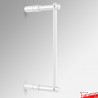 Wall Rod Display Fittings - Top & Bottom, Wall-to-Wall (6mm Round Rods)