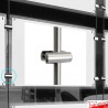 Coloured Rod Double Panel Support / Clamp (Vertical)