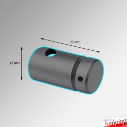 Panel Hole Rod Support - Single-Sided (for Signage & Boards with Holes)