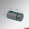 Panel Hole Rod Support - Single-Sided (for Signage & Boards with Holes)
