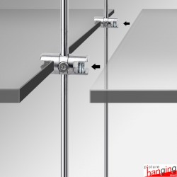 Coloured Rod Shelf Double Support (10mm)