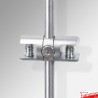 Coloured Rod Shelf Double Support (10mm)