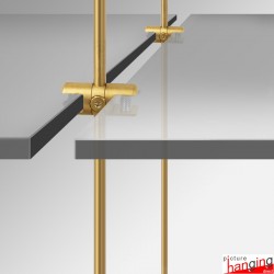 Coloured Rod Shelf Double Support (10mm)