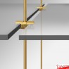 Coloured Rod Shelf Double Support (10mm)