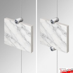 Top/Bottom Panel Support (10mm) - Exhibit Boards & Tiles On Cable Displays