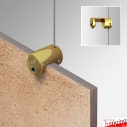 Silver Top/Bottom Panel Support (10mm) - Exhibit Boards & Tiles On Cable Displays