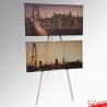 [HIRE] Greco 'Double' Metal Easel 160cm - Heavy-Duty Art Tripod for 2 Pictures
