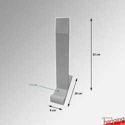 Smart Display Easel (A1) - Small Picture Stand for Tabletop & Window Displays