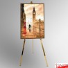 Chrome Greco Easel 160cm - Metal Art Tripod Stand