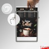 Double-Sided Ceiling Cable Poster Display Kit (A3, A4, A5) - Complete Hanging Wires & Frames, Portrait