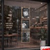 Double-Sided Ceiling Cable Poster Display Kit (A3, A4, A5) - Complete Hanging Wires & Frames, Portrait