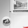 Panel Support, Single (4MM) - Attaches Acrylic Poster Pockets to Cables