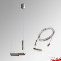 Ceiling-to-Wall Cable & Tensioner Display Kit - 4m Steel Wire & Fittings Only