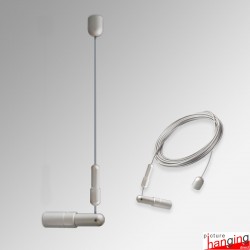 Ceiling-to-Wall Cable & Tensioner Display Kit - 4m Steel Wire & Fittings Only