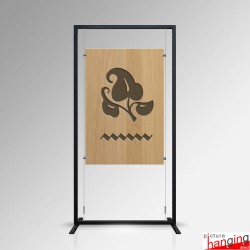 Suspended Board Display Stand - Freestanding Frame & Cables Only - No Panel Included