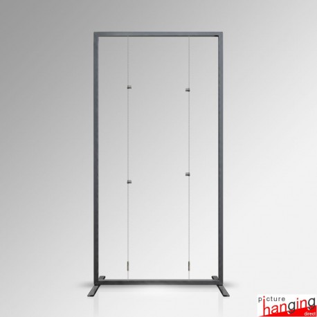 Suspended Board Display Stand - Freestanding Frame & Cables Only - No Panel Included