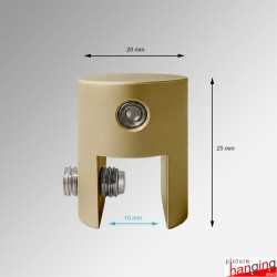 Gold Rod Display Shelf Fittings Kit - Create Suspended Glass & Wood Shelving Units (Shelf Boards Not Included)