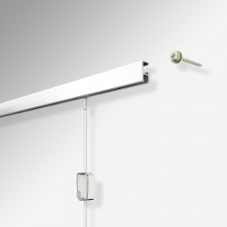 Mini-rail Picture Rail, Heavy Duty - Extra Discreet, 2m & 3m Length (Track Only)