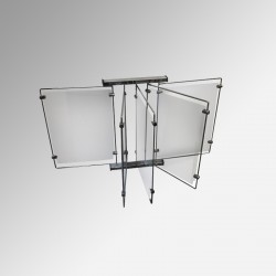 Wall Print Display Browser, Wall-mounted Metal Browser