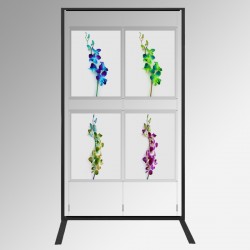 Display Panel Stand A2, Black (x4)