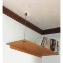 Steel cable Wooden Shelves